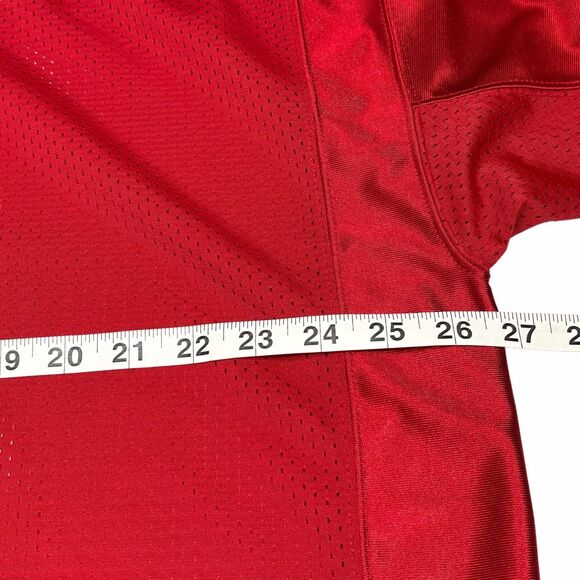 Disney World Jersey Mens Large Red Grumpy #7 In The Game Embroidered Football - Picture 9 of 15